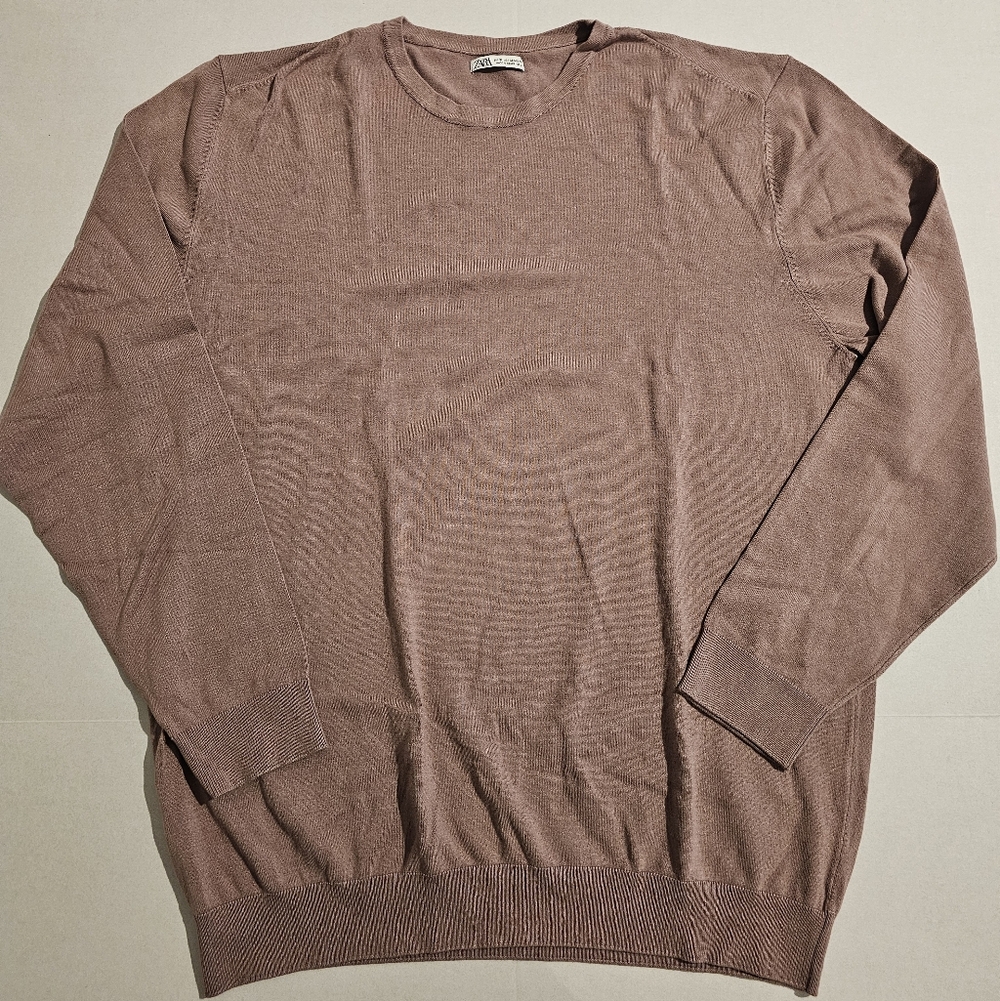 Zara Crewneck Sweater Brown/Pink XL
